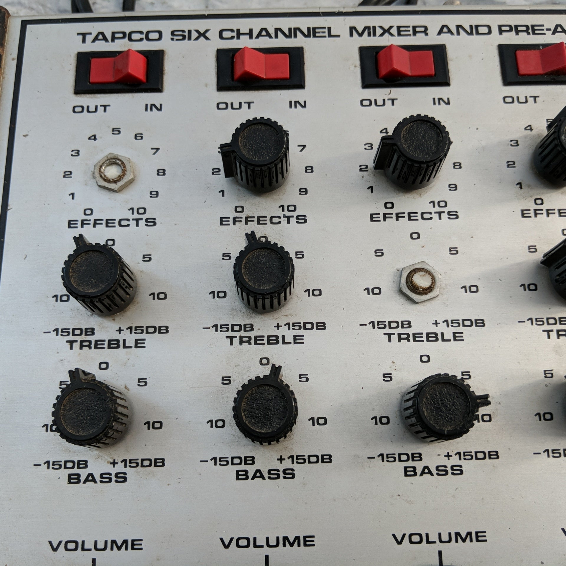 Vintage Tapco 6000R Six Channel Mixer