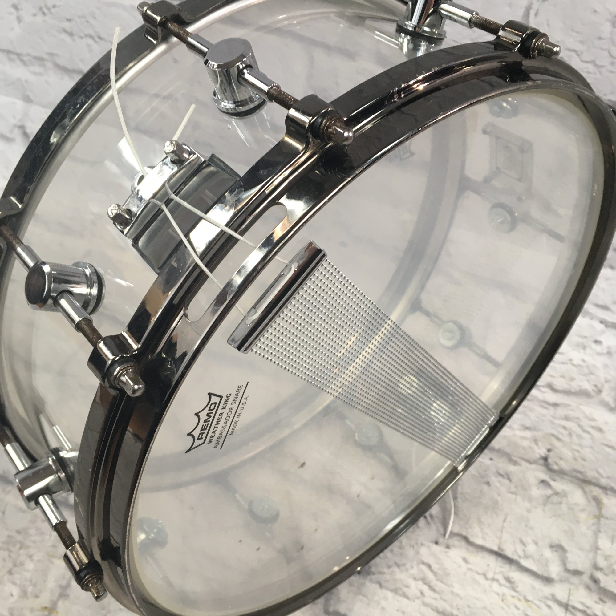 Spaun 14x5.5 Clear Acrylic Snare Drum