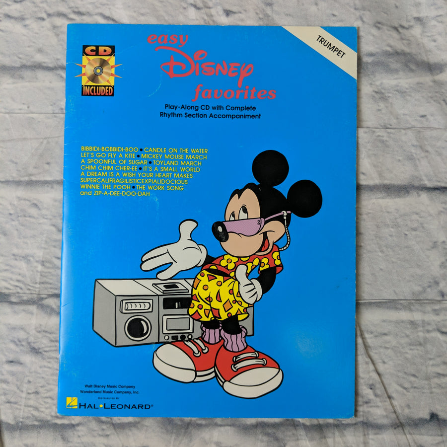Easy Disney Favorites Trumpet Sheet Music Book