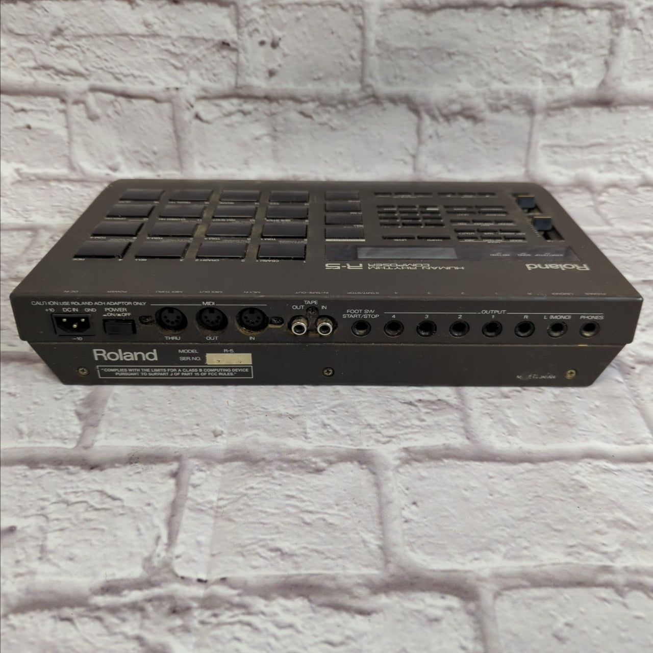 Roland R-5 Human Rhythm Drum Machine For Parts or Repair AS IS