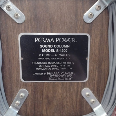 Perma Power Passive Vocal PA Speaker Cabinet