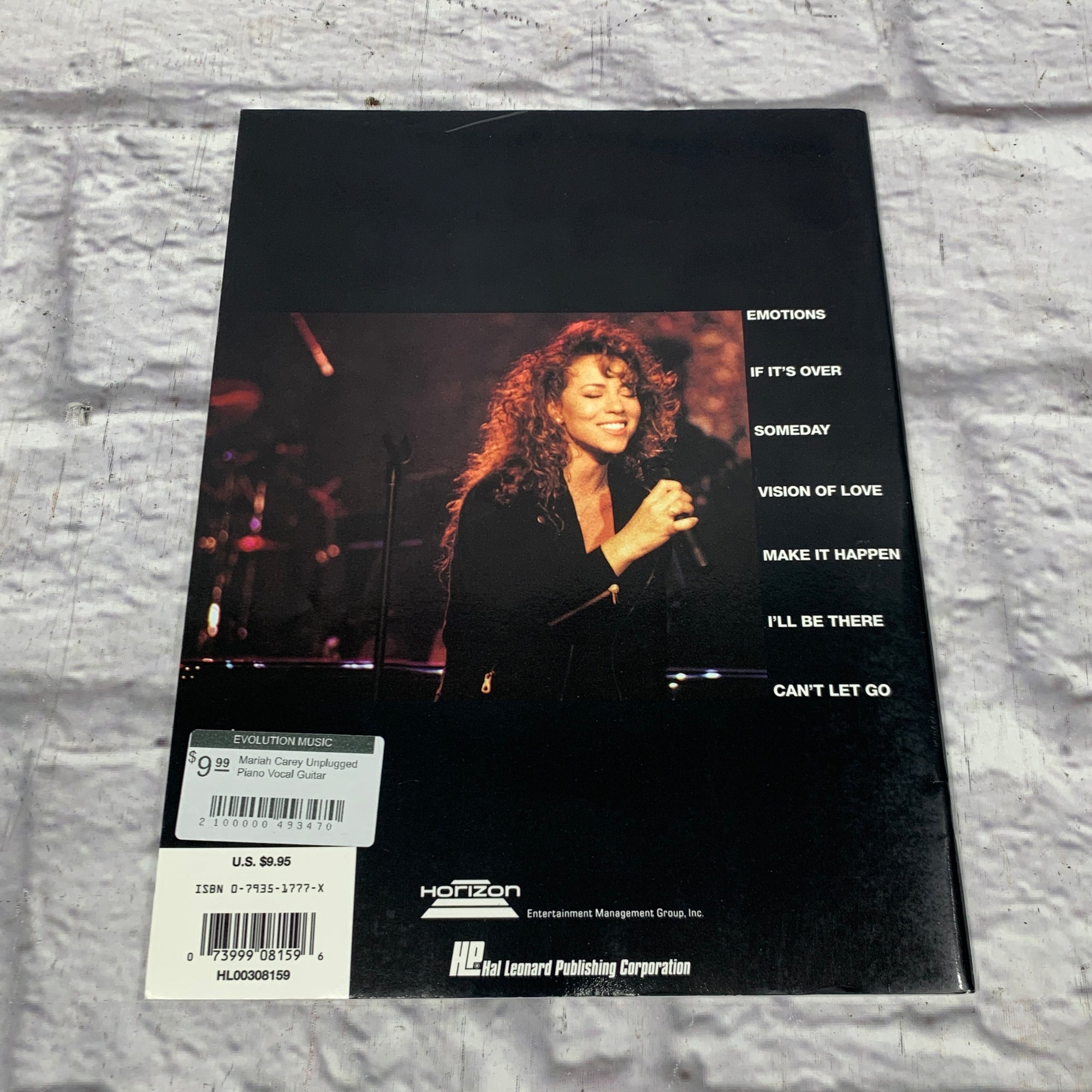 Mariah Carey Unplugged Piano Vocal Guitar
