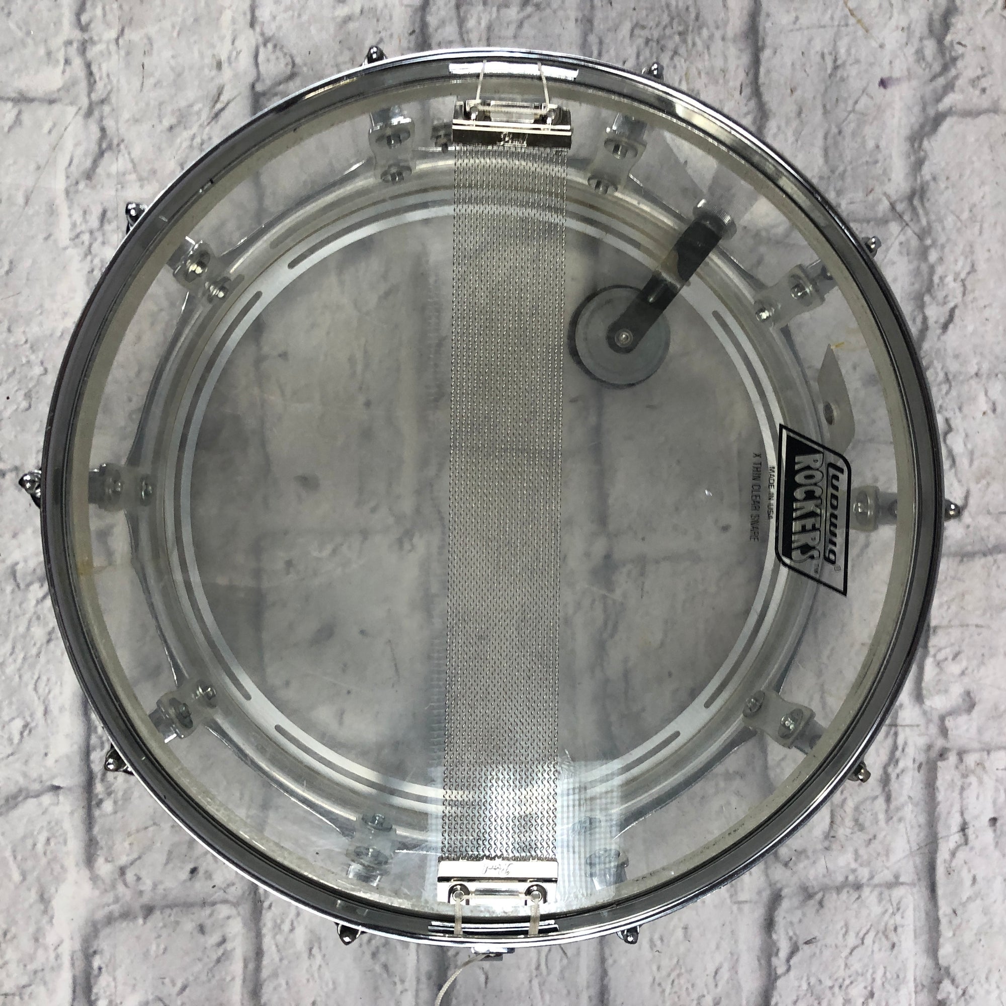 Vintage 1976 Ludwig Vistalite Clear 14 x 5 Snare Drum