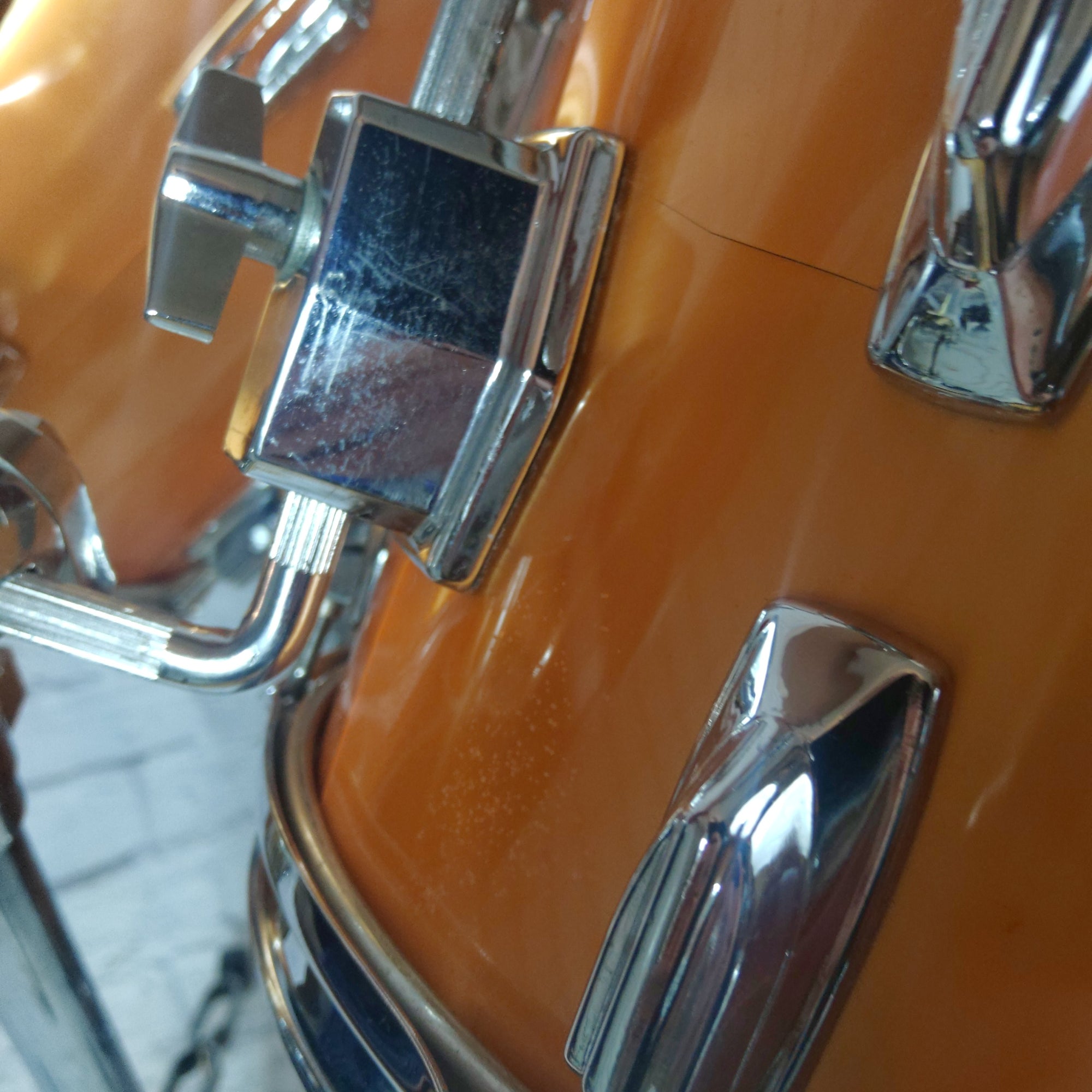 Vintage 70's Tama Imperialstar 5 Piece Metallic Gold MIJ Drum Kit