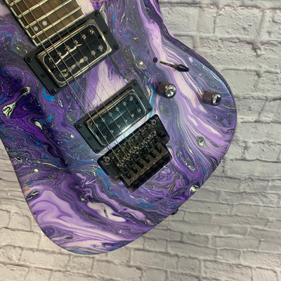 Spear Gladius Purple Swirl Electric Guitar