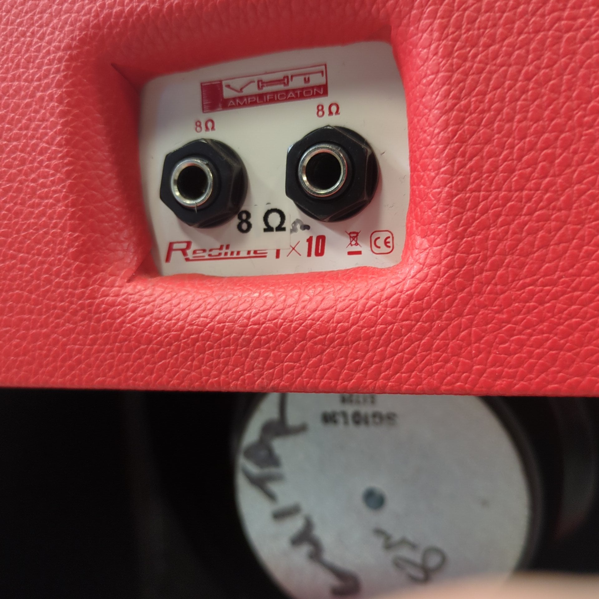 VHT Redline 1x10 Guitar Cabinet Red Tolex