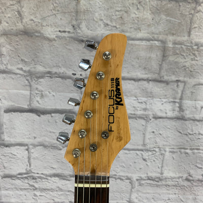 Focus by Kramer 111S Strat Style Guitar Electric Guitar - Metallic Burgundy