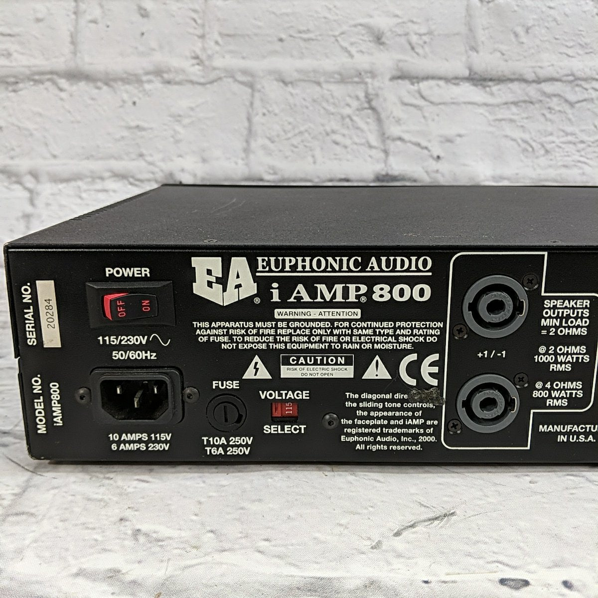 Euphonic iAmp800 Class D Bass Amp Head
