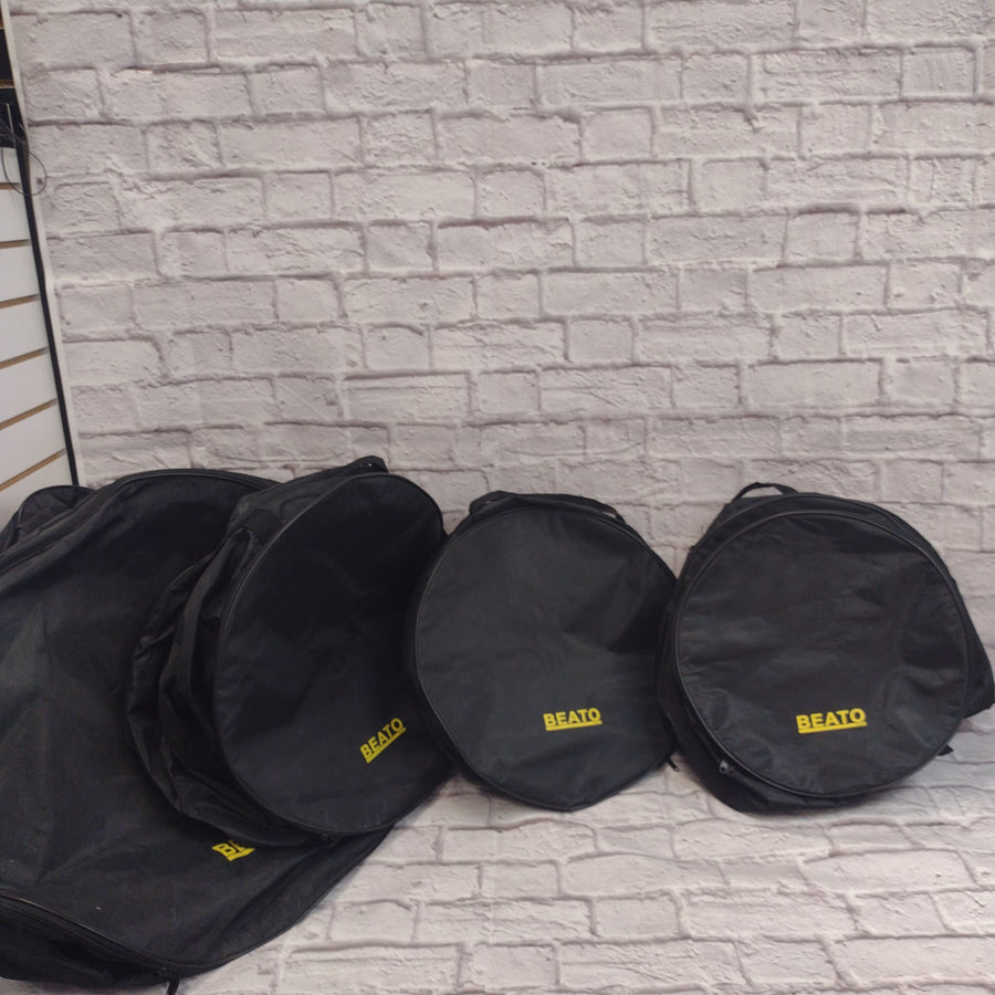 Beato 5 pc Vinyl Drum Bag Set