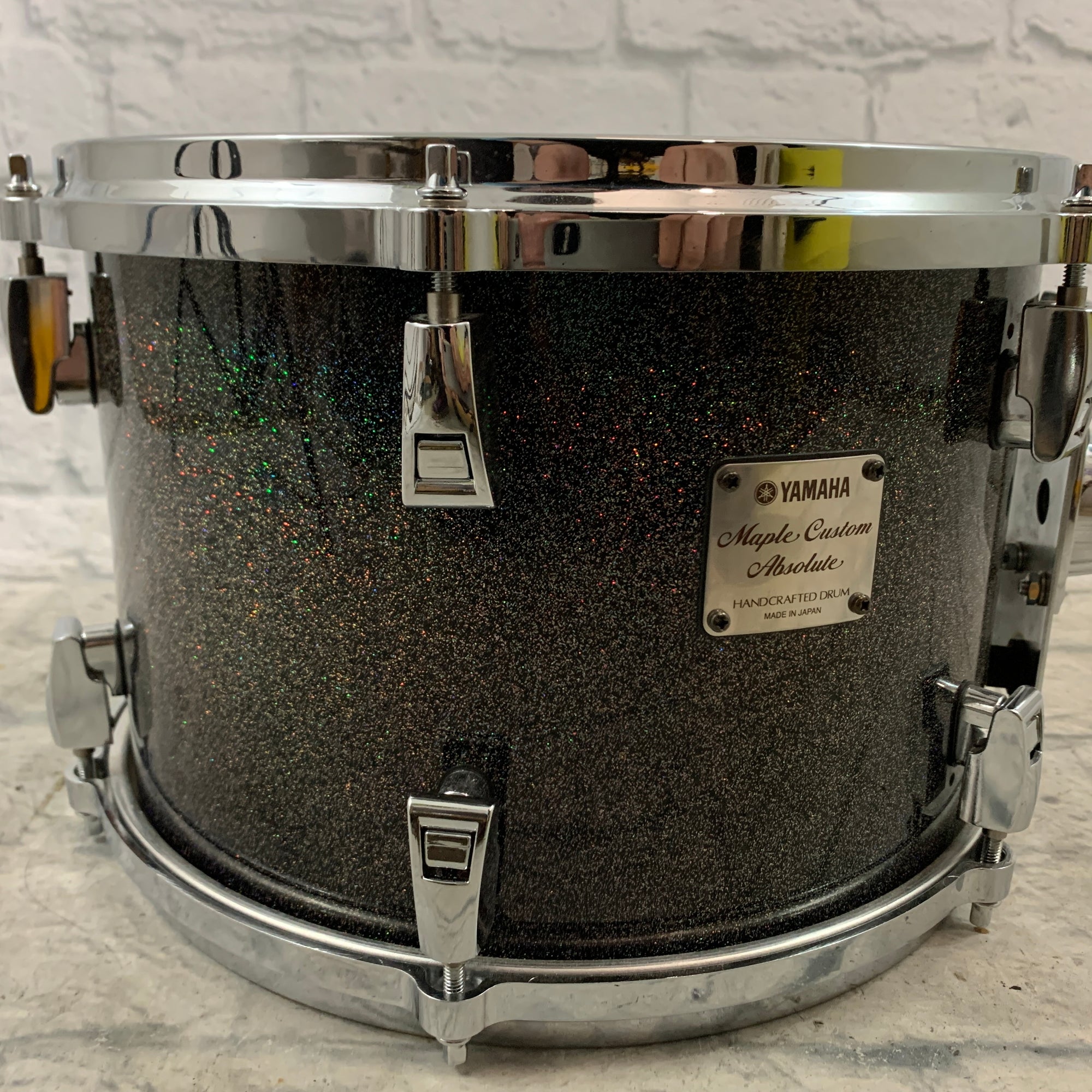 Yamaha Maple Custom Absolute 12"x8" Midnight Sparkle Rack Tom w/ ISS Mount