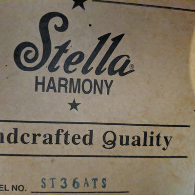 Harmony Stella Parlor Acoustic Guitar - Sunburst