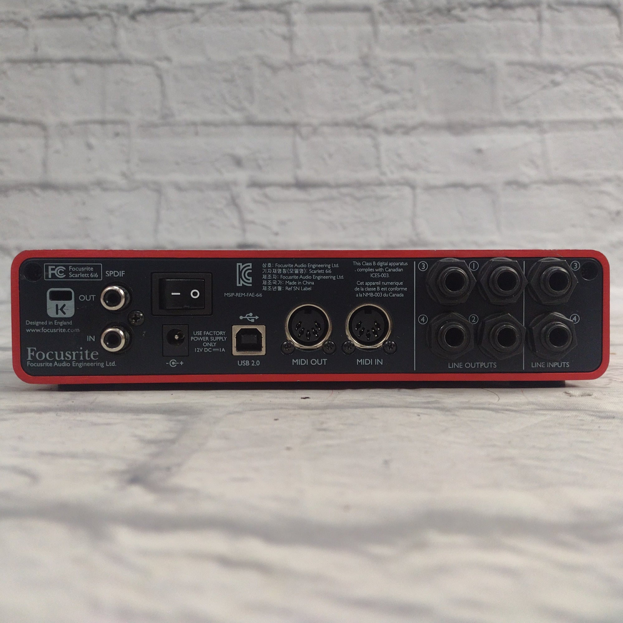 Focusrite Scarlett 6i6 USB Interface