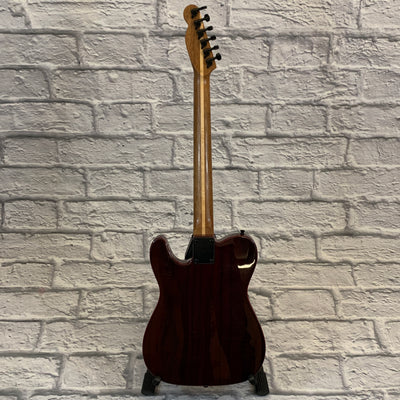 Maestro Telecaster Copy Electric Guitar Crimson Red Transparent