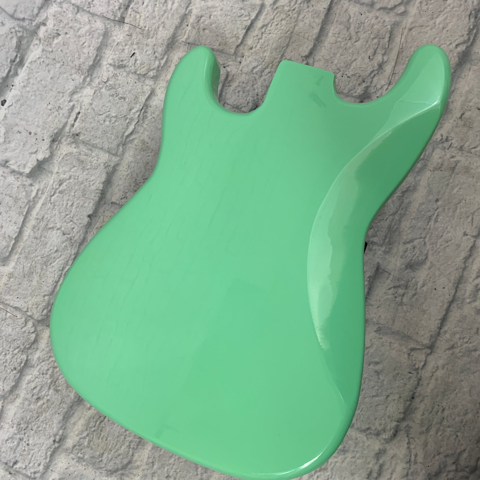 Solid Ash Surf Green Guitar Body Electric Guitar Body - New Old Stock!