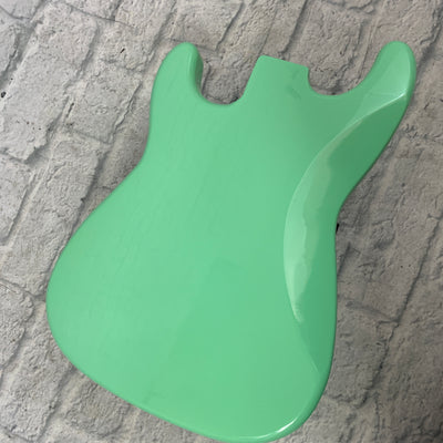 Solid Ash Surf Green Guitar Body Electric Guitar Body - New Old Stock!