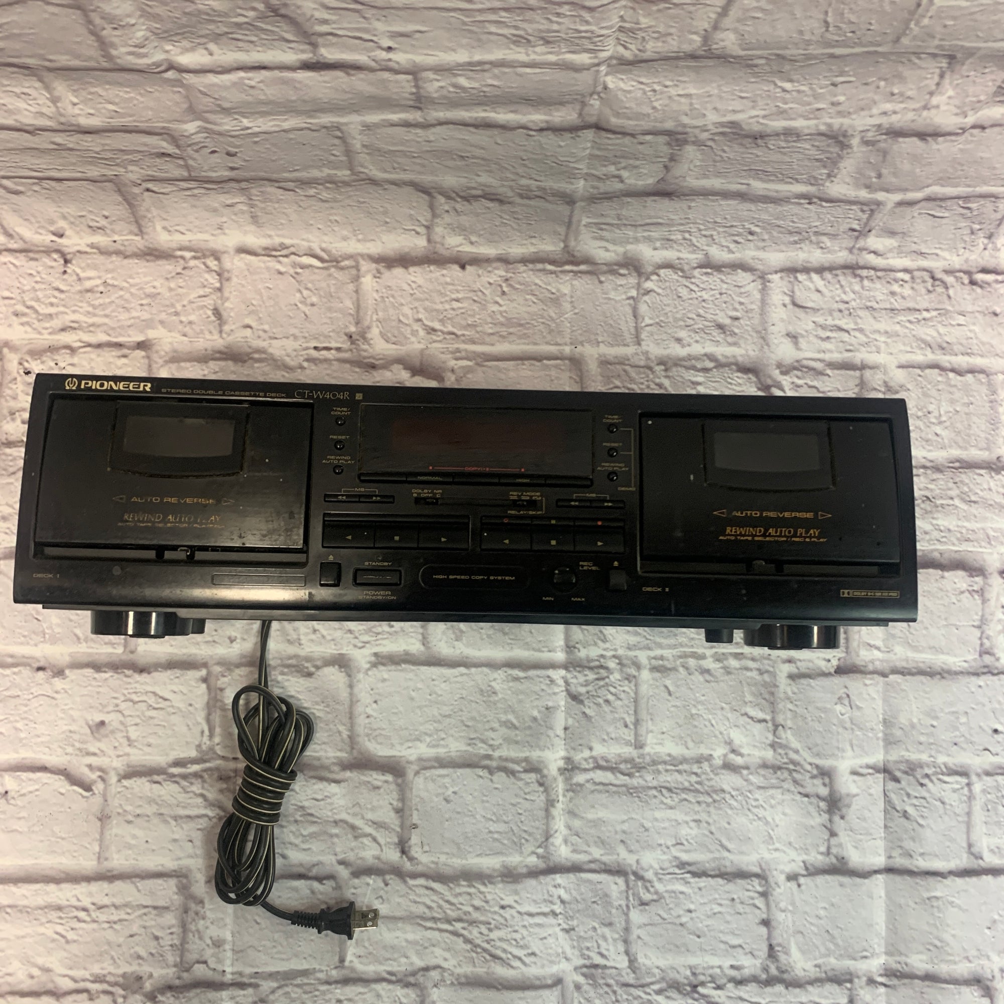 Pioneer CT-W404R Stereo Double Cassette Deck