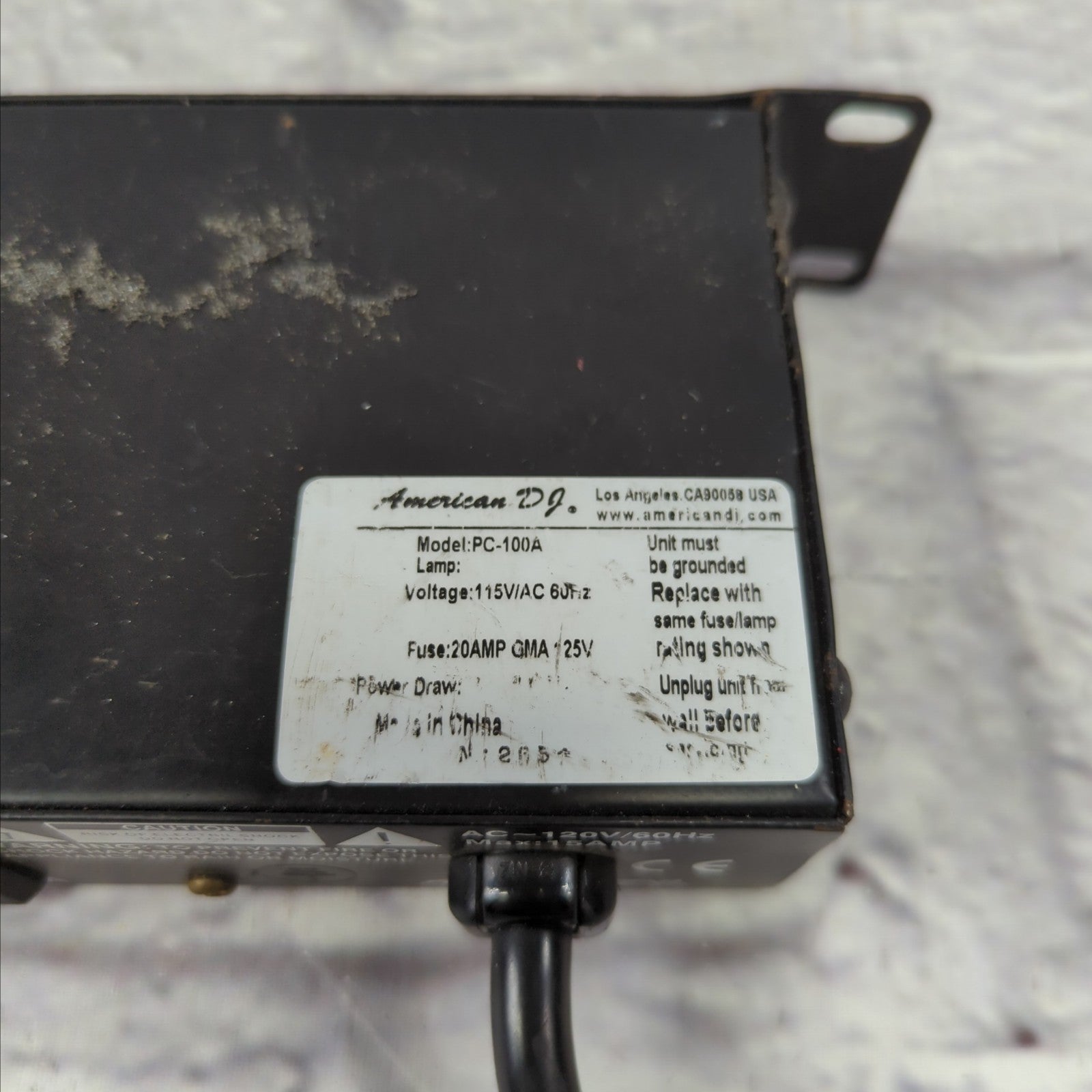 American DJ PC-100A 8 Channel Lighting Power Center Power Conditioner