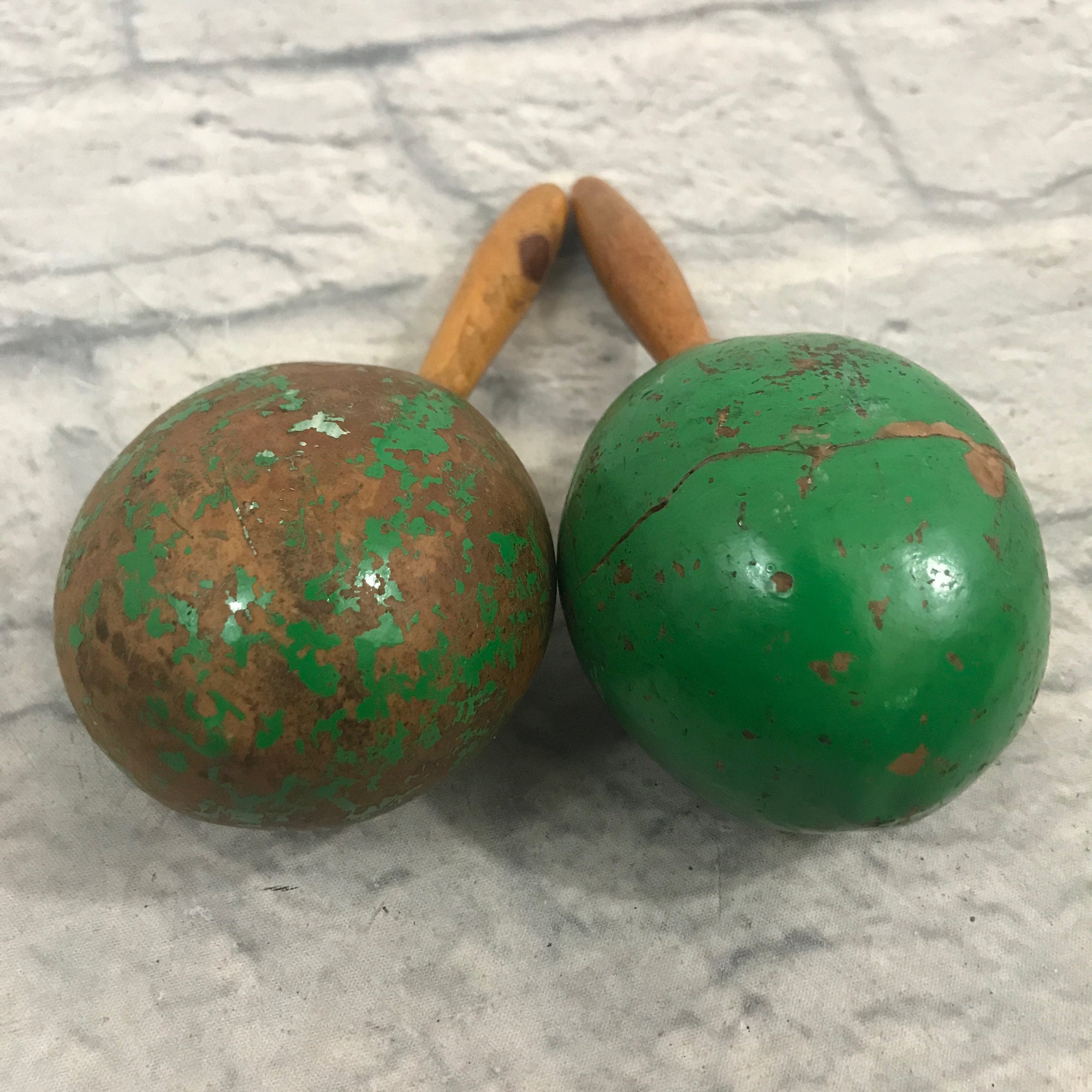 Unknown Green Maraca Shaker Set