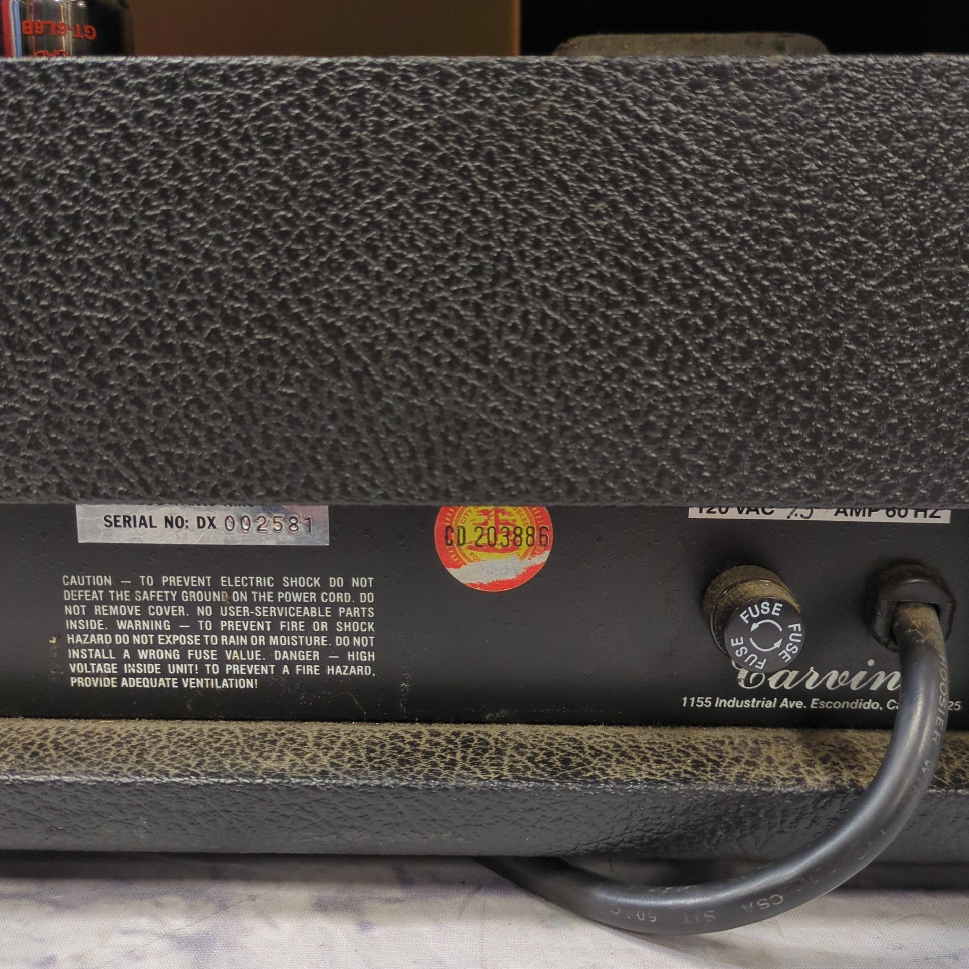 Carvin X100B Vintage 1980s Tube Guitar Amp Head