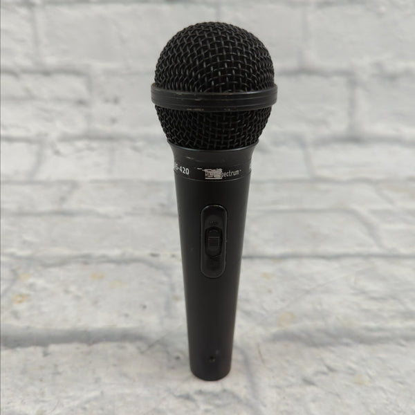 Audio Spectrum AS-420 Dynamic Microphone w/ Switch - Evolution Music