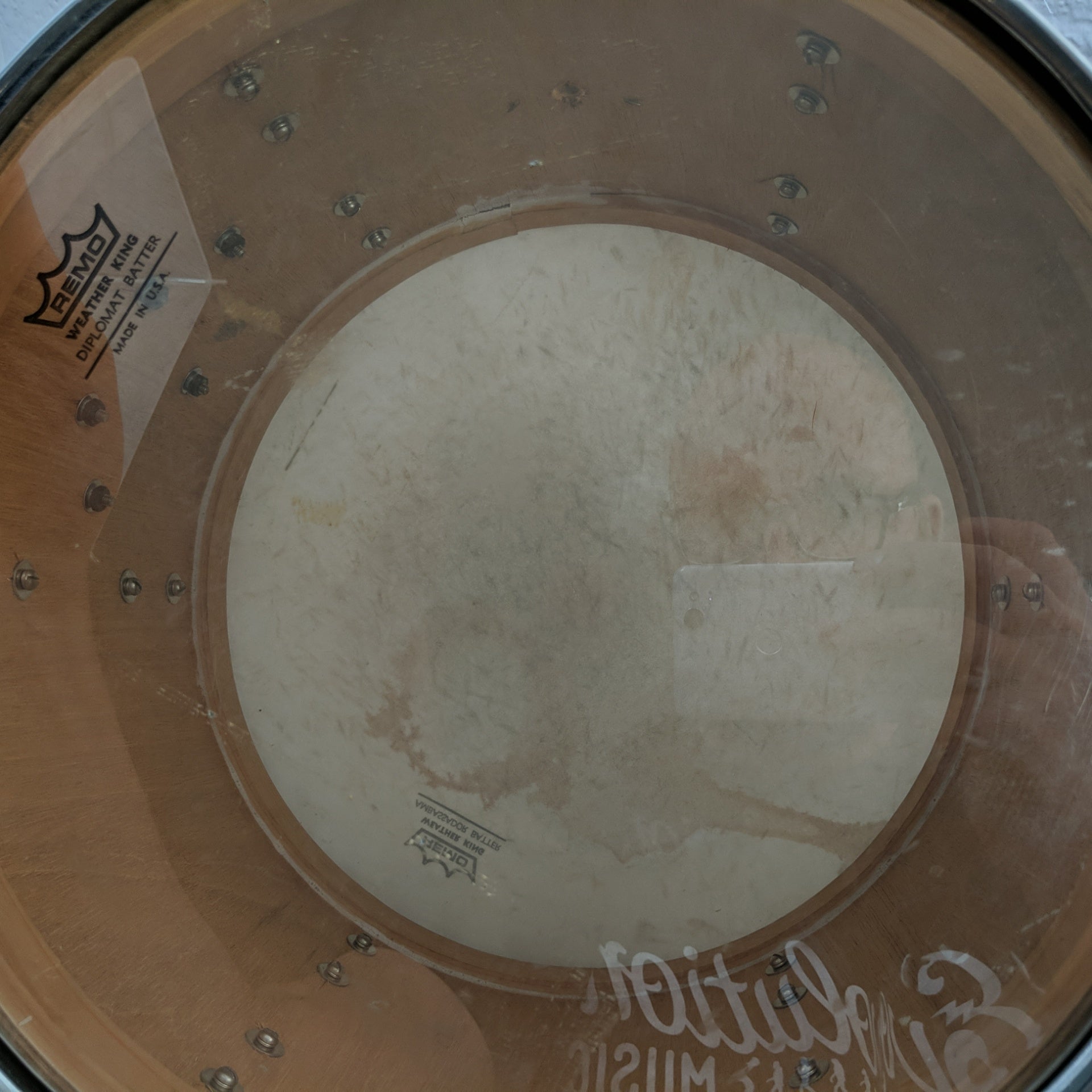 Vintage 1960s Del Rey Gold Sparkle 13x9 Tom Drum Made in Japan