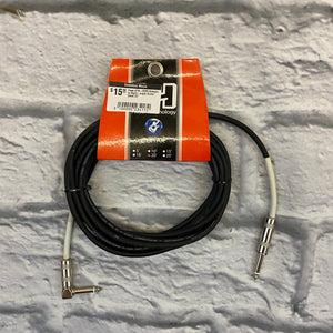 Hosa GTR-220R Straight to Right-angle Guitar Cable 20'