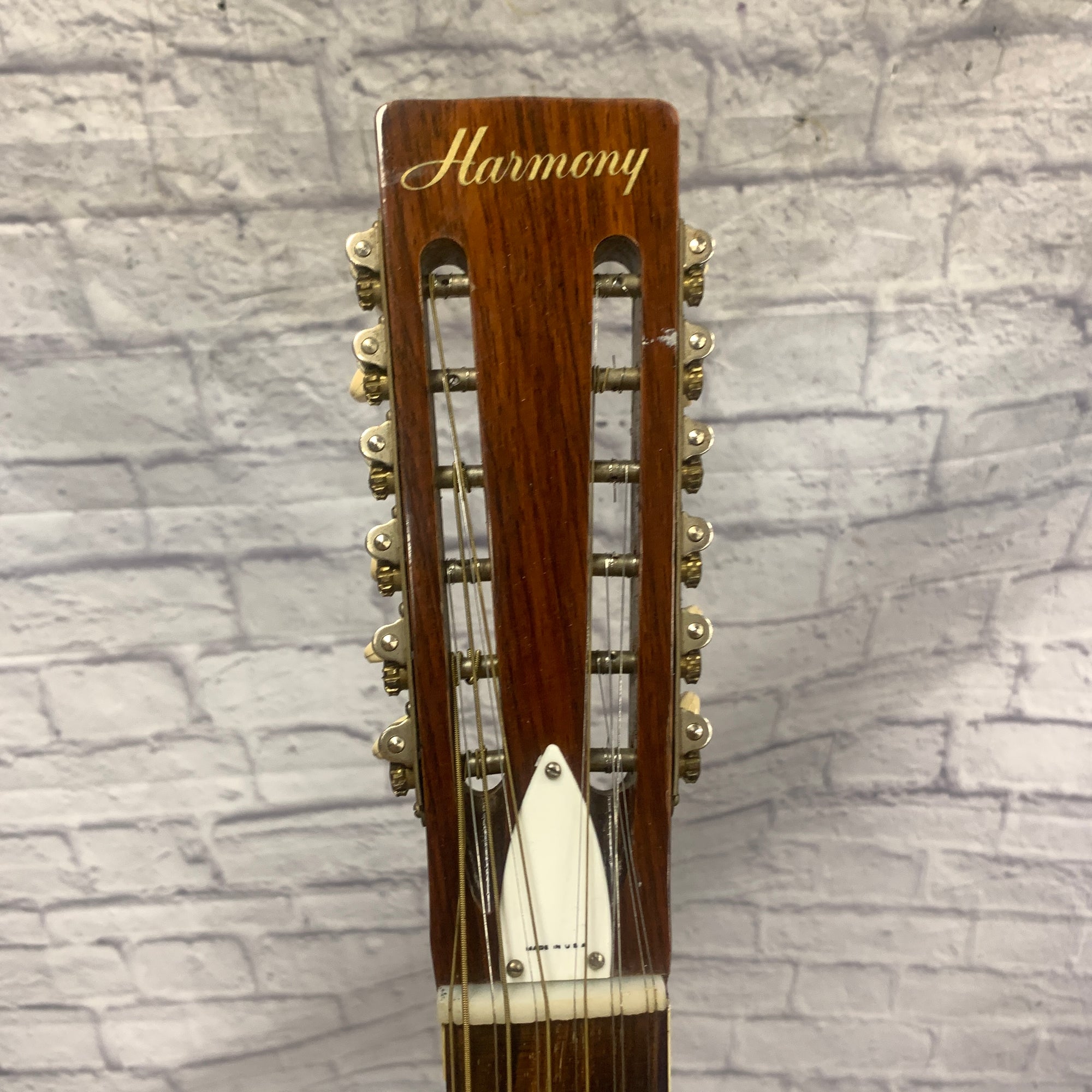 Harmony Sovereign H1260 12 String Acoustic Guitar Project AS IS