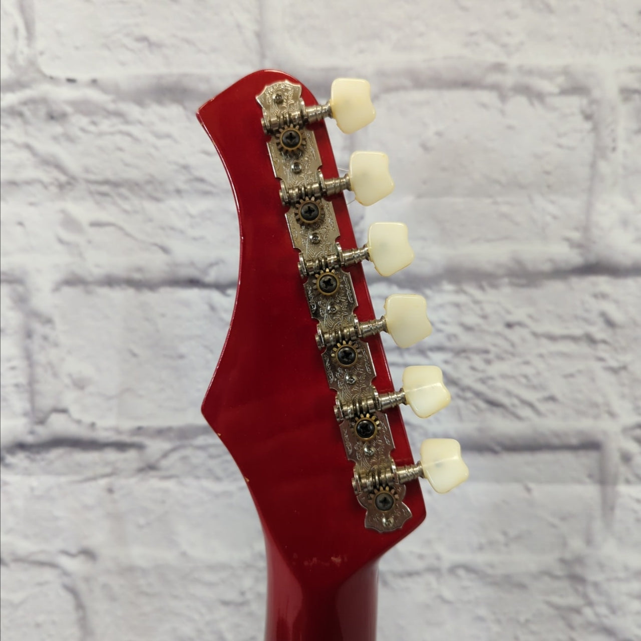 Synsonics 7010S 1980s Red Travel Guitar