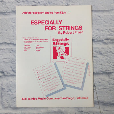 Especially for strings by Robert S. Frost