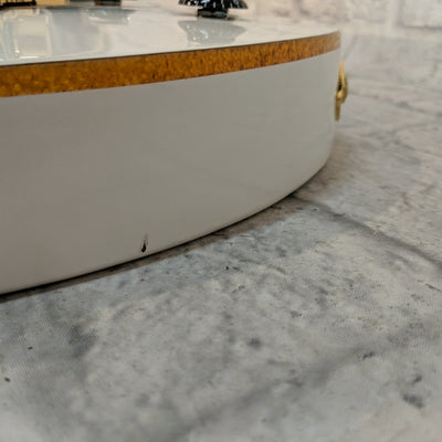 Epiphone Wildkat Royale Limited Edition Custom Shop White Metallic Pearl w Gold Sparkle Binding