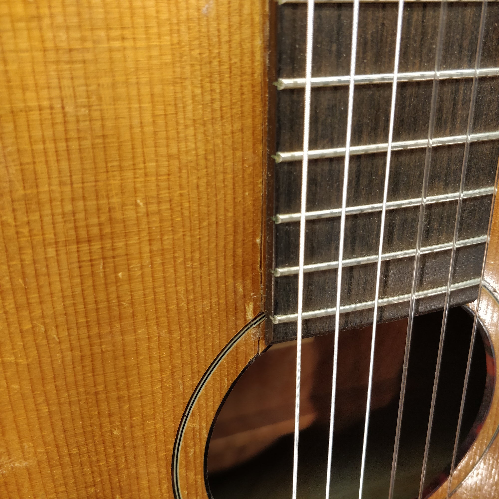 1963 Harmony H173 Classical Guitar (Rebuilt) w Orig Chipboard Case