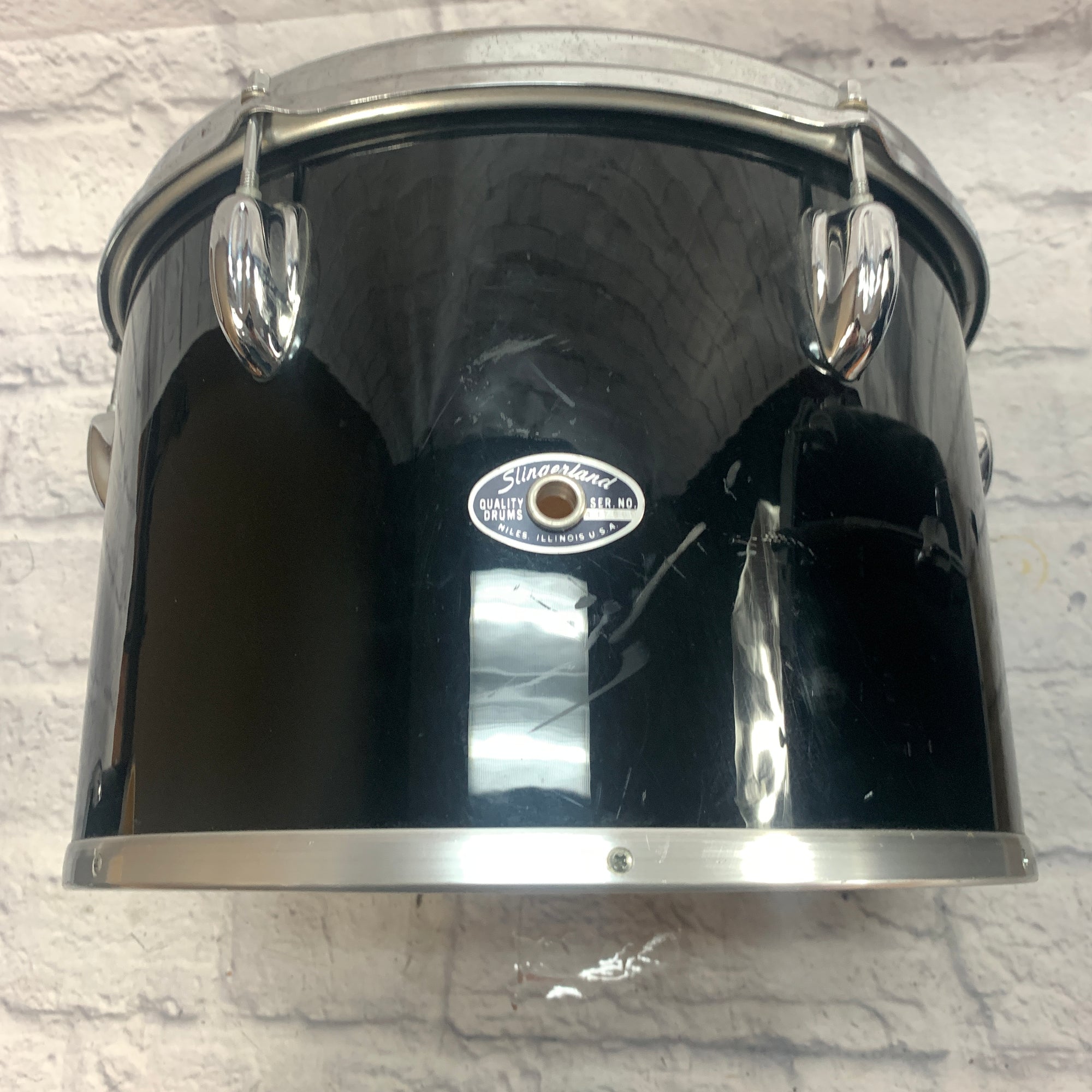 Vintage 1970s Slingerland 4 pc Drum Set Black