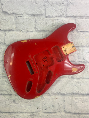 Unknown Red Strat Style Electric Guitar Body