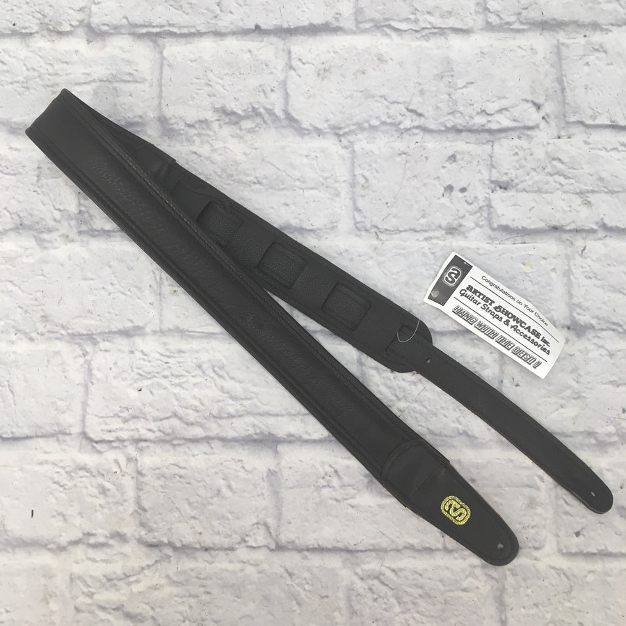 Artist Showcase Leather Princeton (Thin Grippy Dark Brown)  Guitar Strap