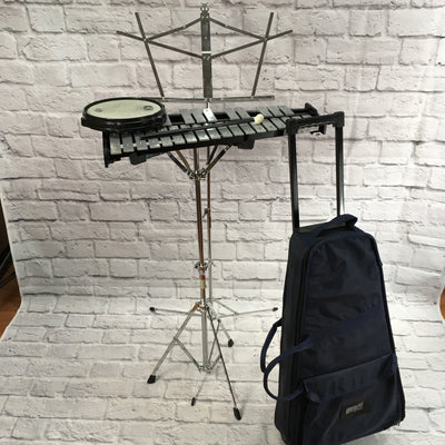 Ludwig Bell Kit with Practice Pad and Rolling Cart