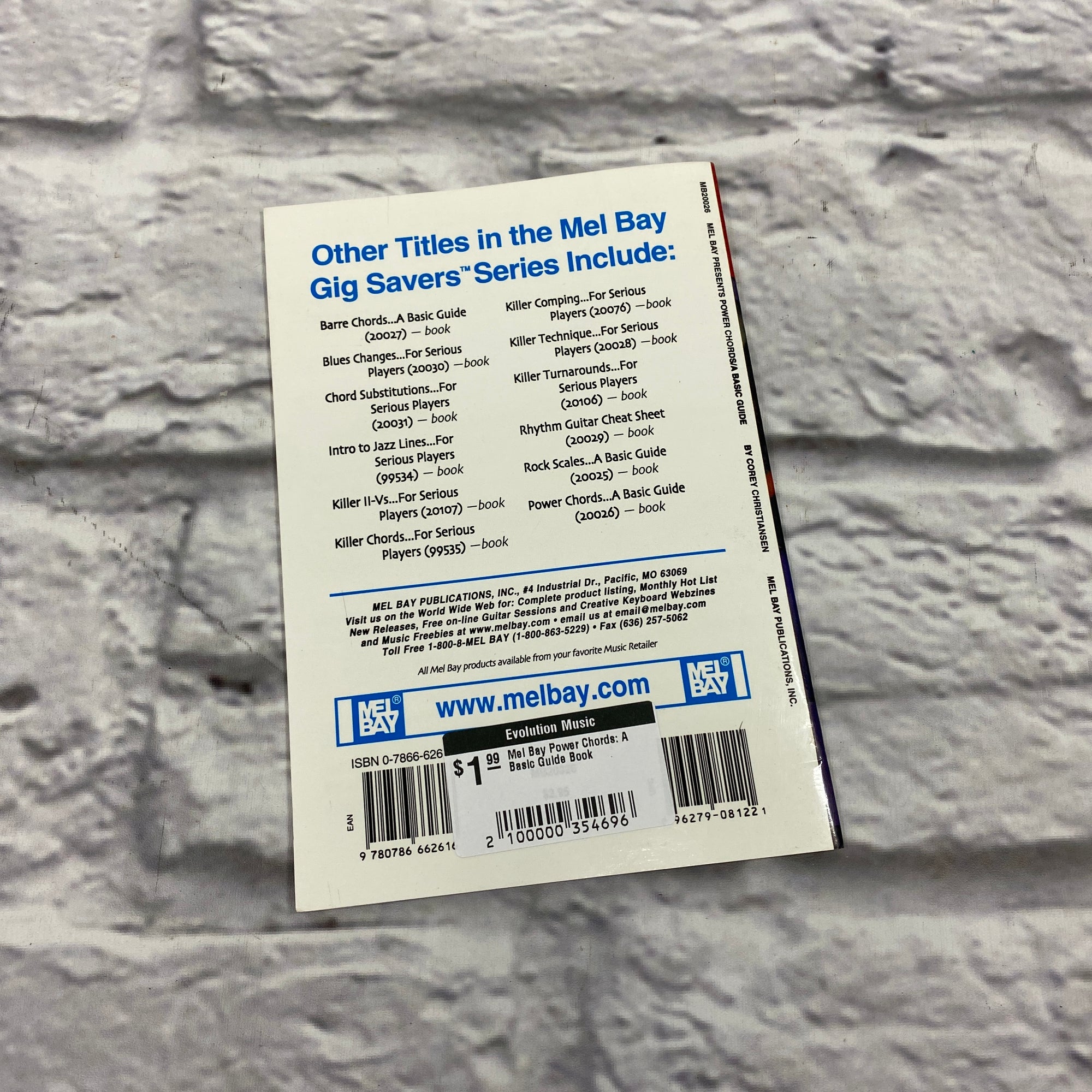 Mel Bay Power Chords: A Basic Guide Book