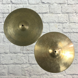 Vintage Zildjian Avedis 14 Hi Hat Cymbal Pair