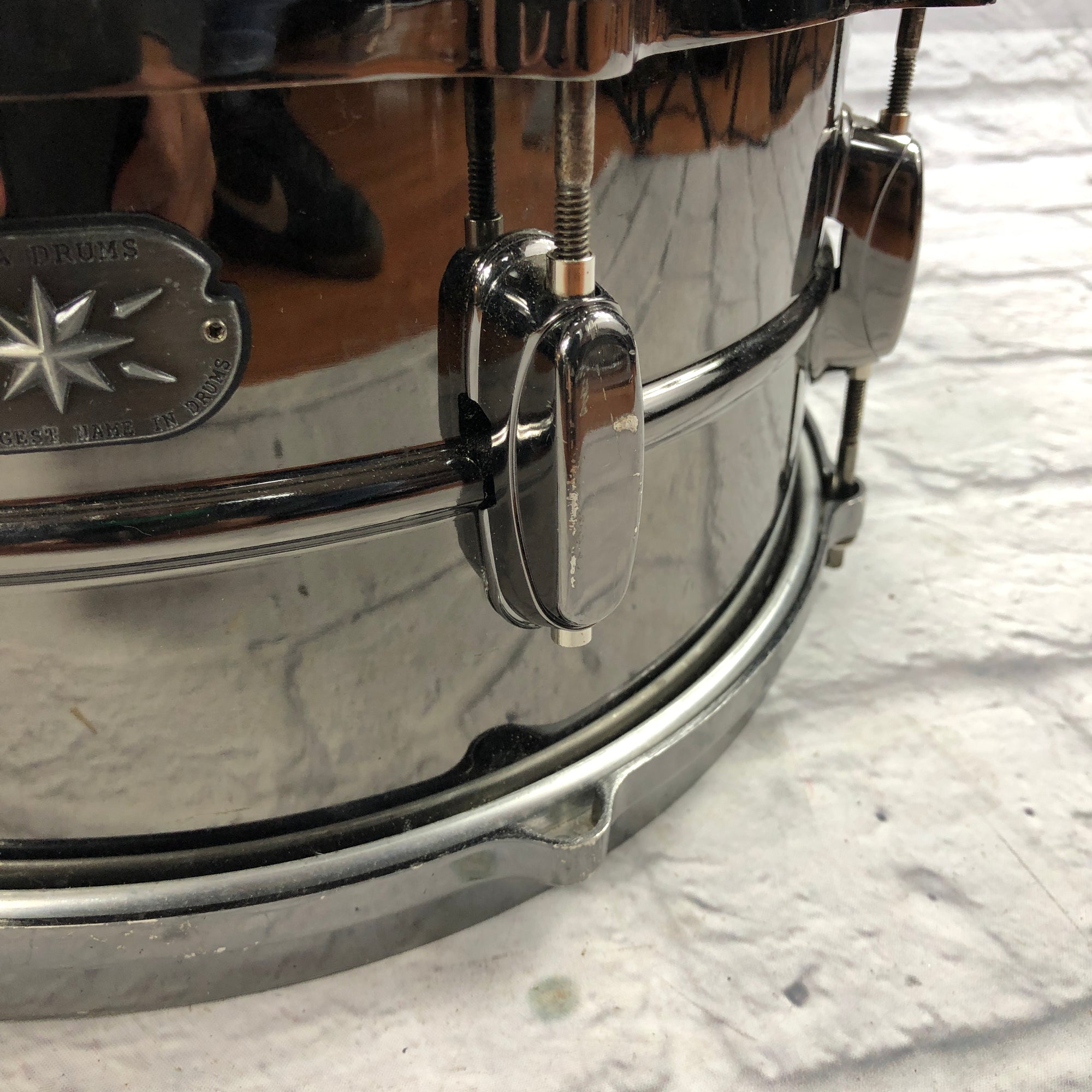 Tama Metalworks Nickel-Plated 14in Black Steel Snare Drum