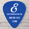 Evolution Brand Medium-Heavy 1.0mm Duralin 12 Pack Guitar Picks (Blue)