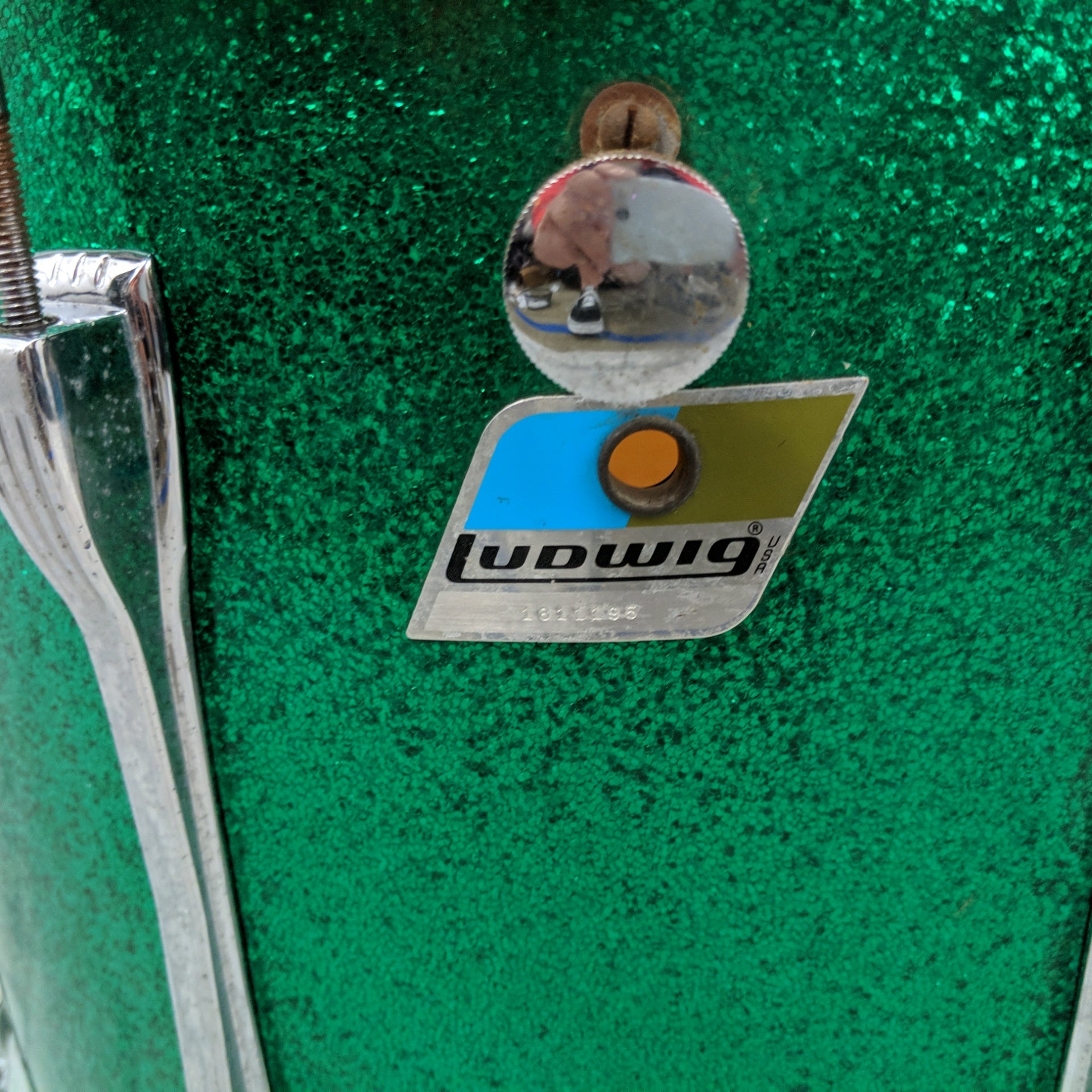 Ludwig 3 Ply Green Sparkle 15x12 Rack Tom