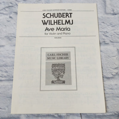 Schubert Wilhelmj Ave Maria for Violin and Piano