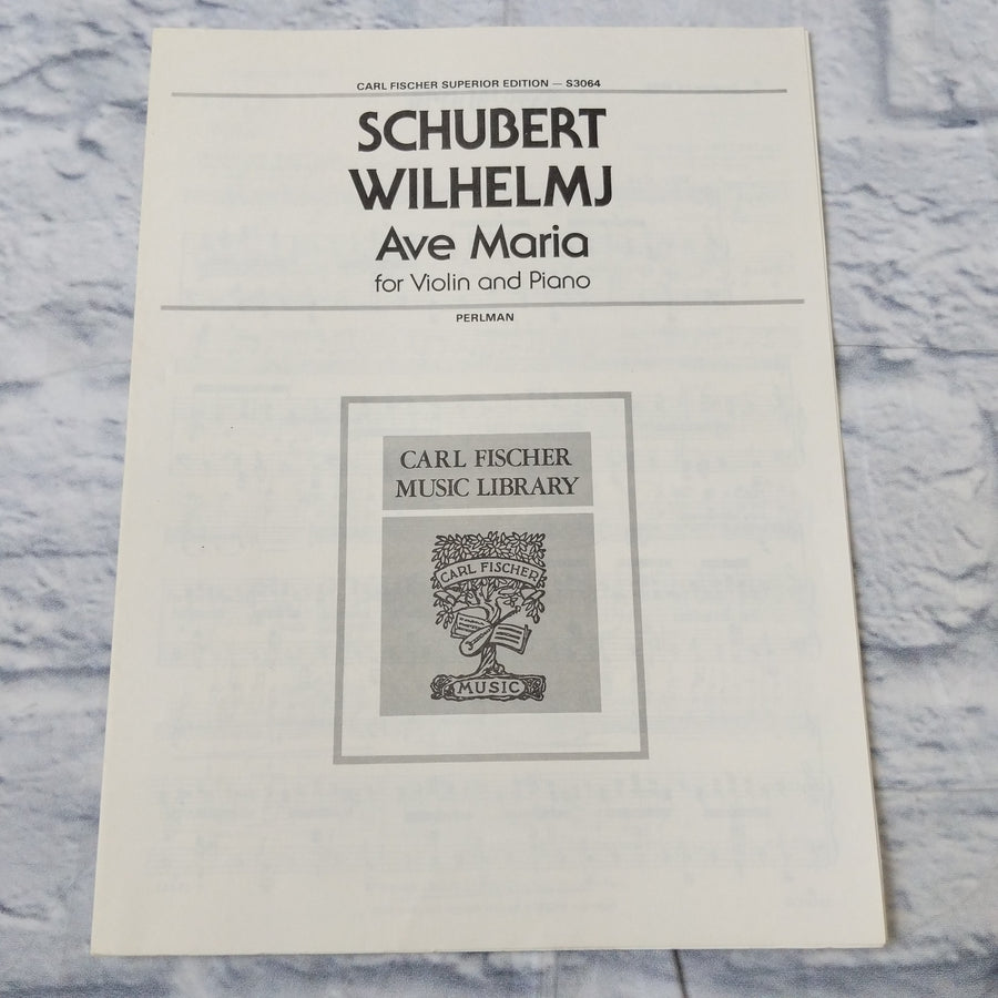 Schubert Wilhelmj Ave Maria for Violin and Piano