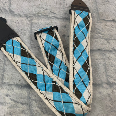 LM Products AG-2 BL Argyle Blue Guitar Strap