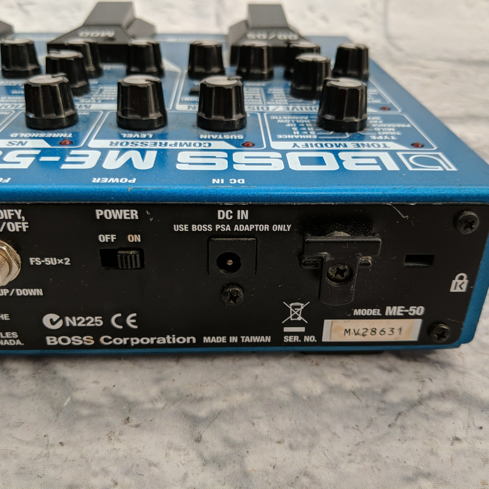 boss me 50 guitar multiple effects pedal Boss ME-50 Multi Effects Guitar Pedal