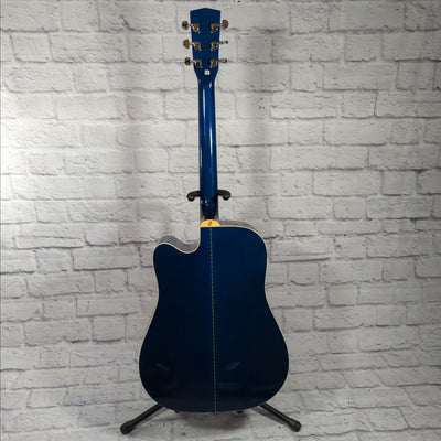 Cort MR 727F Korean Dreadnought  Blue Acoustic Guitar