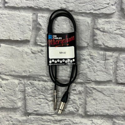 CBI 1/4" - Female XLR Cable - 6'