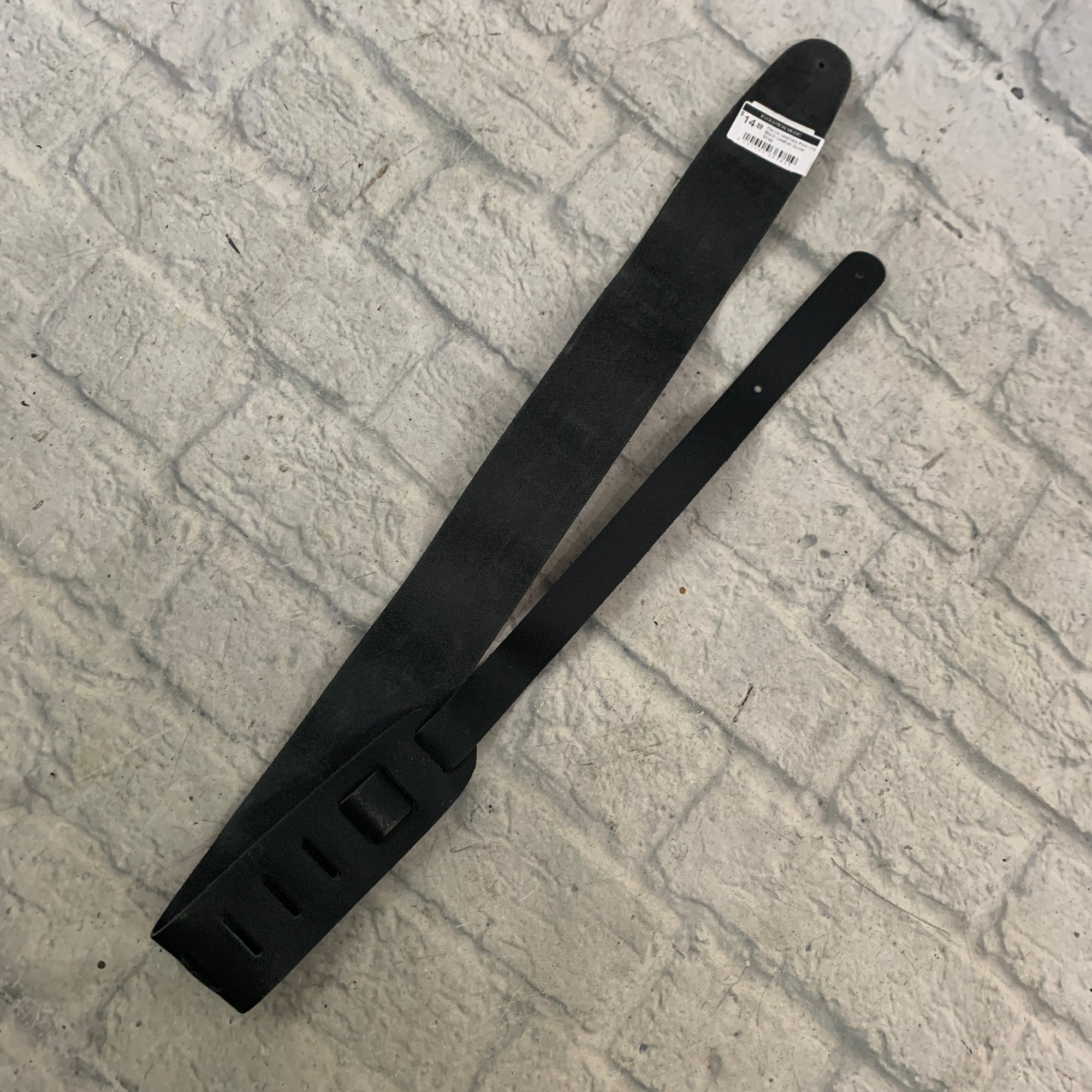 Perri's Leathers P25-179 Black Leather Guitar Strap