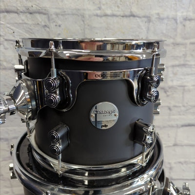 PDP Pacific Drums & Percussion 5pc Concept Maple Satin Black Drum Kit