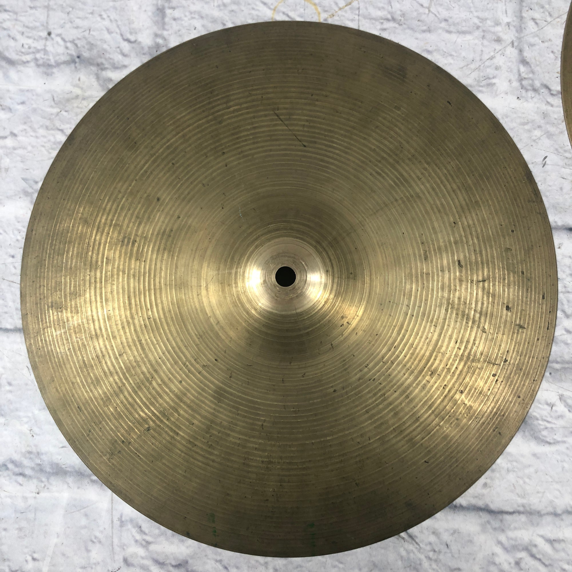 Vintage 1960s Zildjian 14 Hi Hat Cymbal Pair