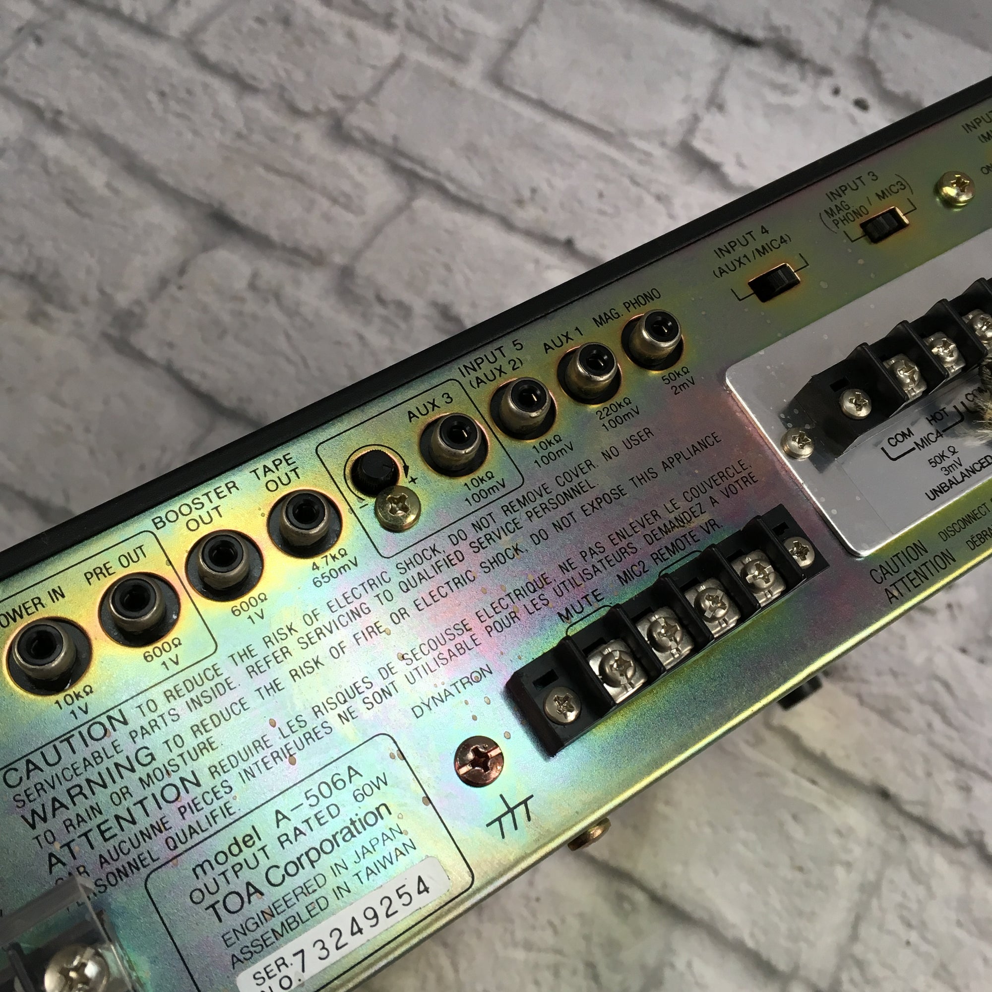 TOA A506A Powered 5 Channel Mixer